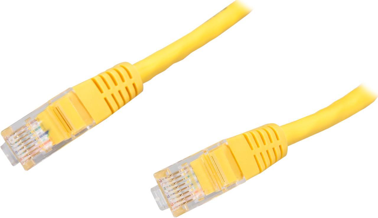 StarTech.com M45PATCH2YL 2 ft. Cat 5E Yellow Molded UTP Patch Cable