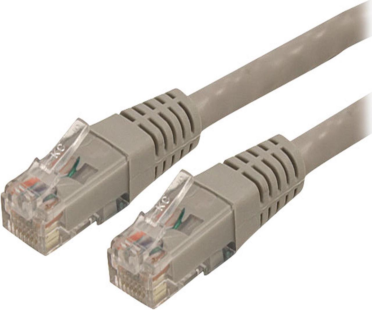 StarTech.com C6PATCH6GR 6 ft. (1.83 m) Cat 6 Gray Molded UTP Patch Cable - ETL Verified