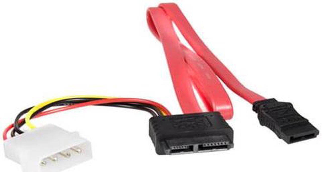 StarTech.com SLSATAF20 1.66 ft. 20in Slimline SATA to SATA with LP4 Power Cable Adapter