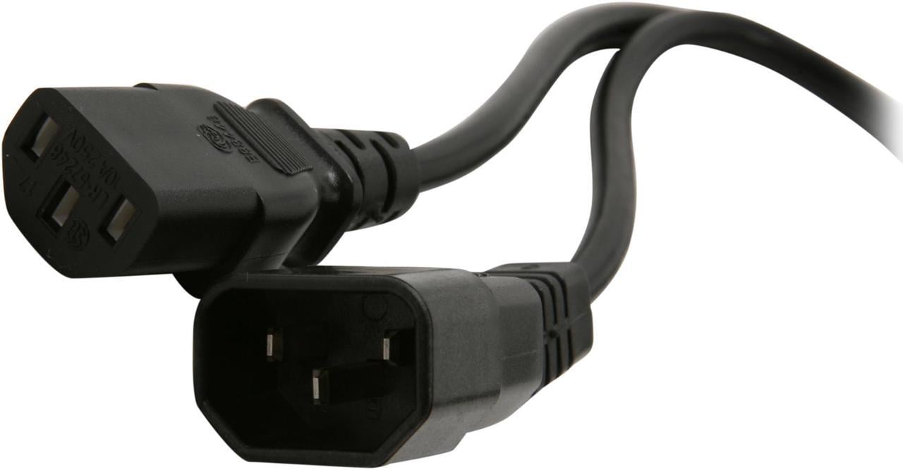 StarTech.com Model PXT10010 10 ft. Standard Computer Power Cord Extension - C14 to C13