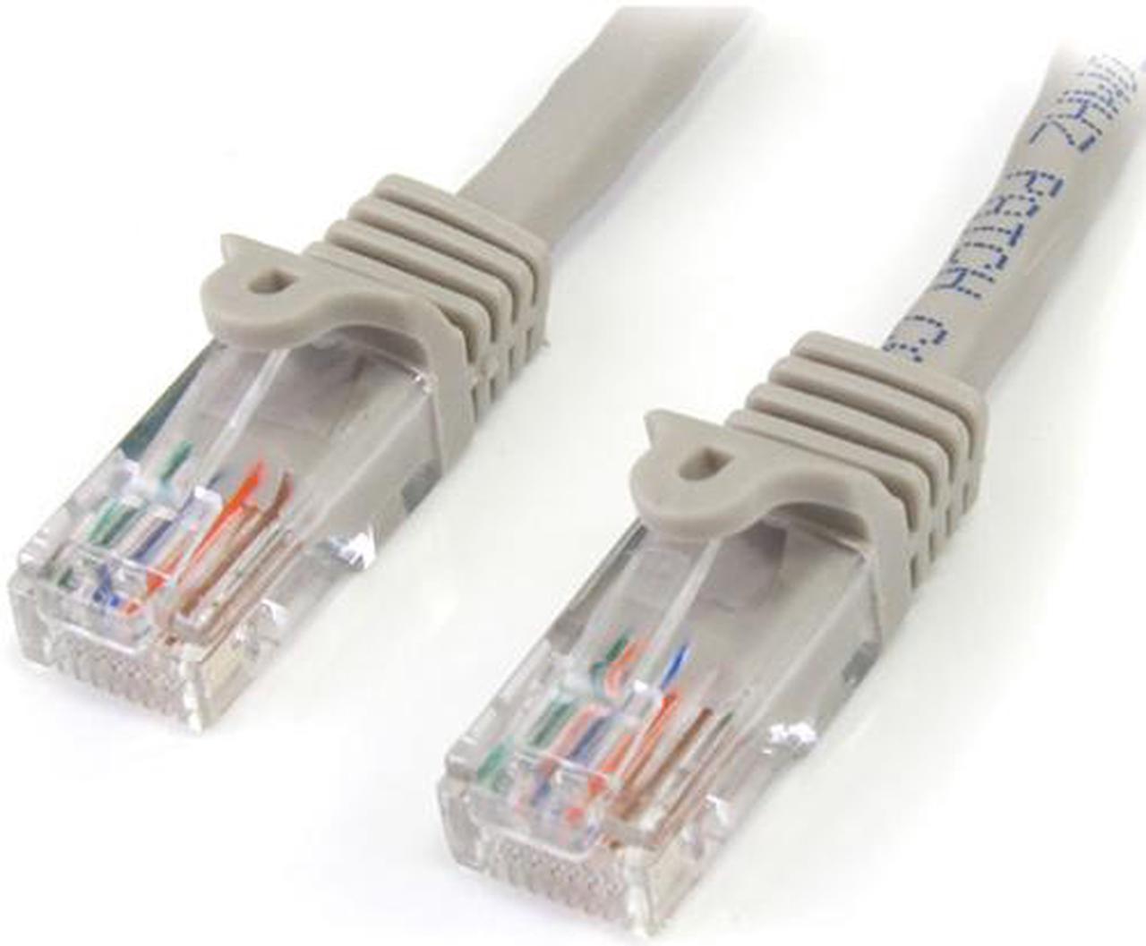 StarTech.com 100 ft Gray Snagless Cat5e UTP Patch Cable - Category 5e - 100 ft - 1 x RJ-45 Male - 1 x RJ-45 Male - Gray - 45PATCH100GR