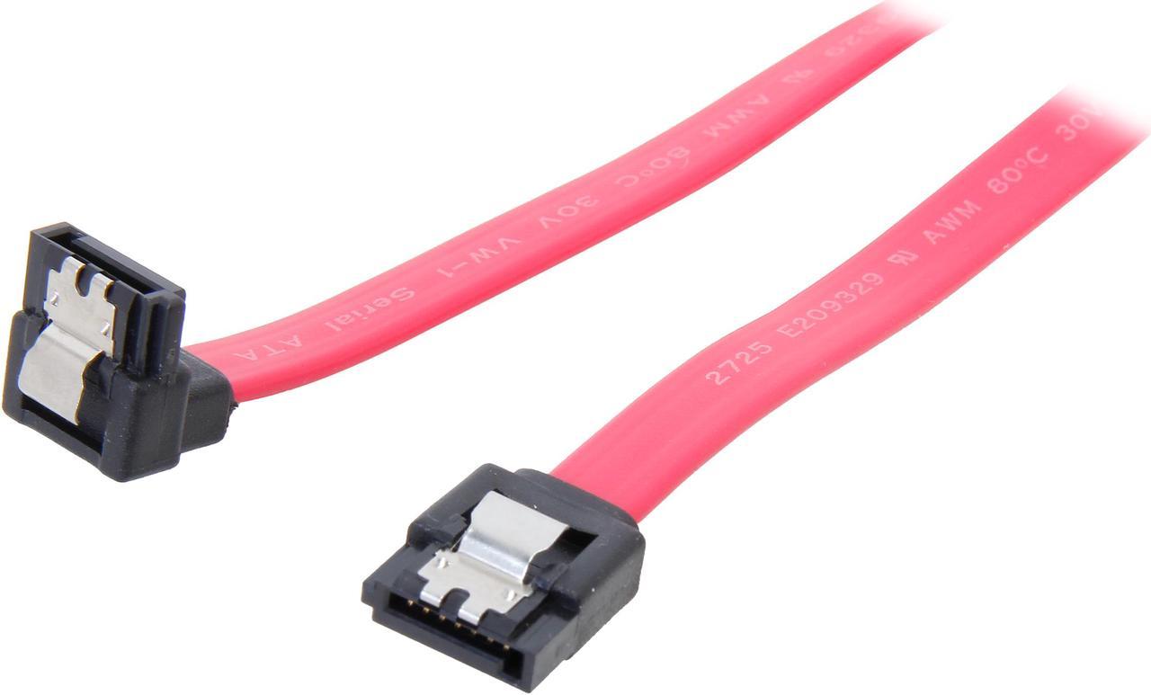 StarTech.com LSATA12RA1 1 ft. SATA to Right Angle SATA Cable Male to Male