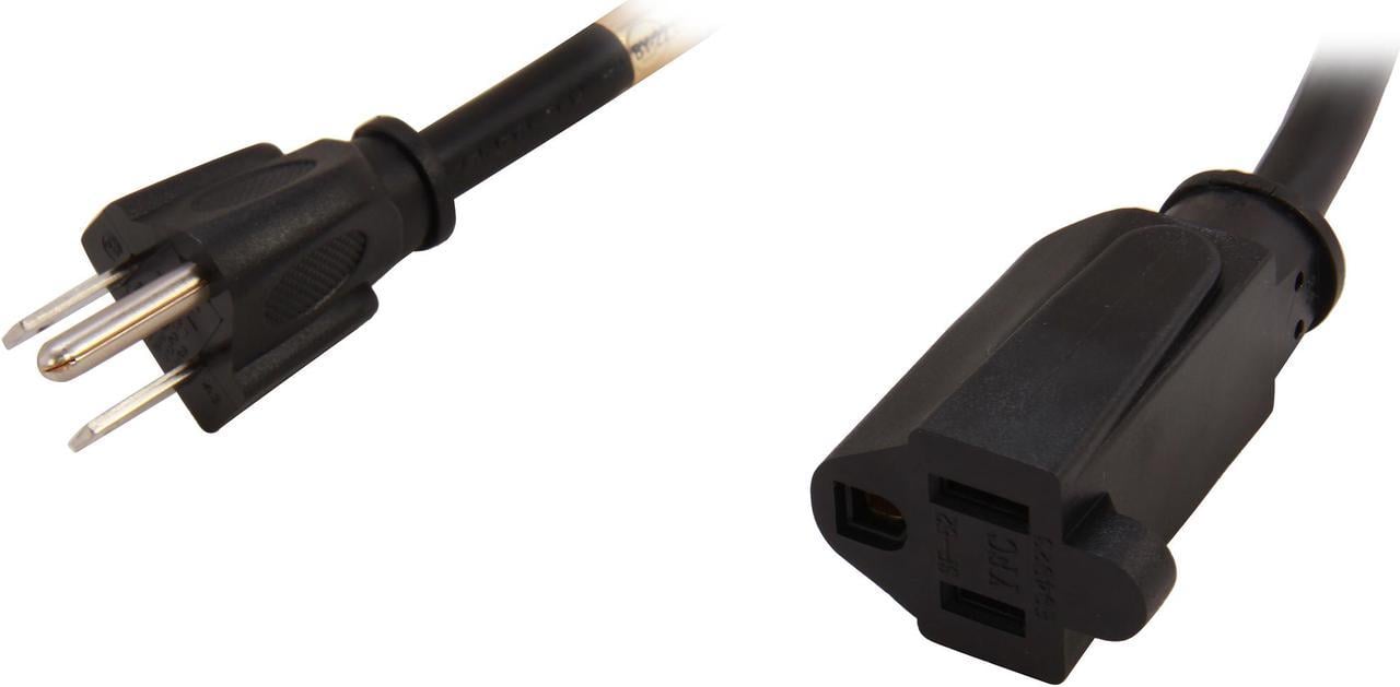 StarTech.com Model PAC101 12" Power Cord Extension - NEMA 5-15R to NEMA 5-15P Male to Female