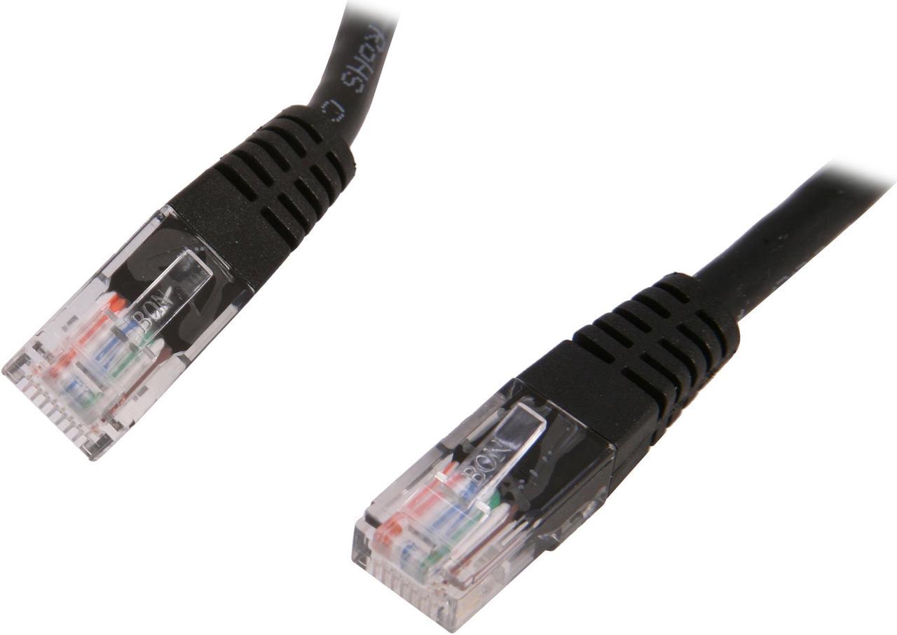 StarTech.com M45PATCH1BK 1 ft. Cat 5E Black Molded Network Cable