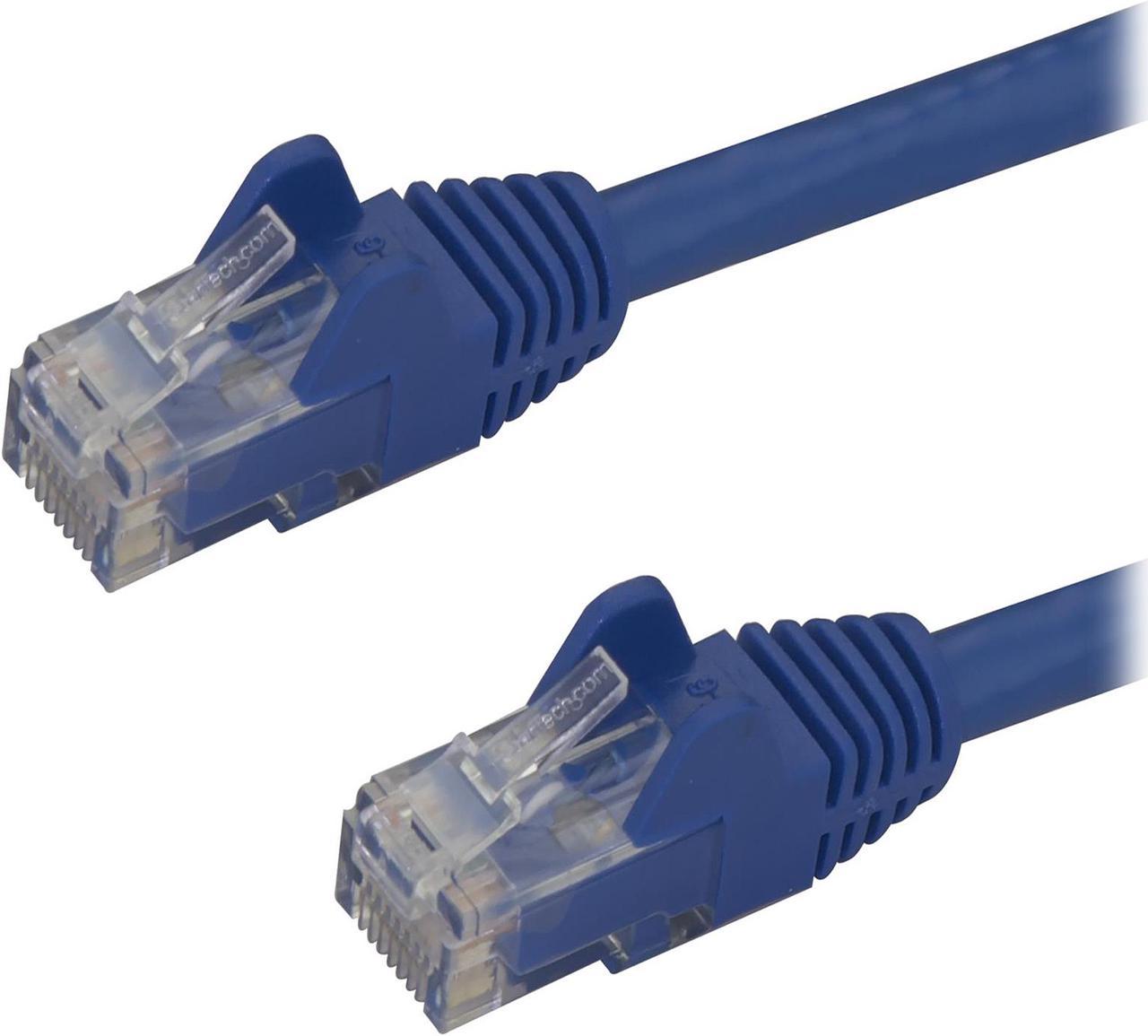 StarTech.com N6PATCH7BL Cat6 Ethernet Cable - 7 ft - Blue - Patch Cable - Snagless Cat5 Cable - Short Network Cable - Ethernet Cord - Cat 6 Cable - 7ft