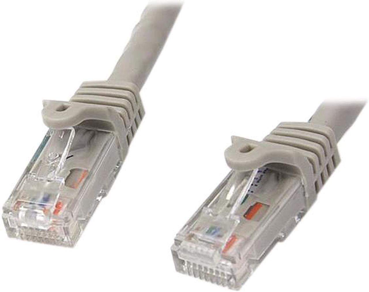 StarTech.com N6PATCH10GR 10 ft. Cat 6 Gray Snagless UTP Patch Cable - ETL Verified