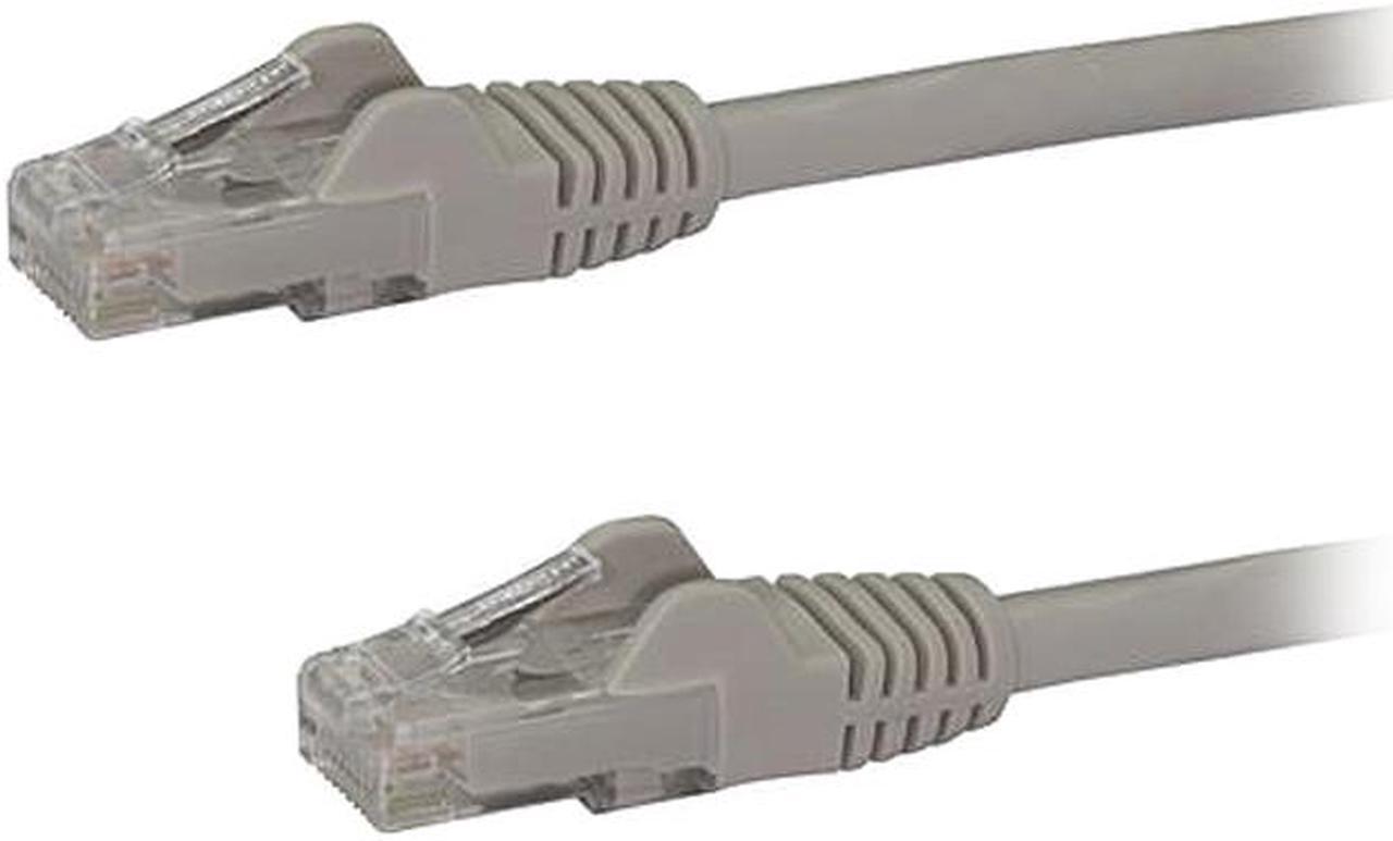 StarTech.com N6PATCH25GR 25 ft. Cat 6 Gray Snagless Cat6 UTP Patch Cable - ETL Verified