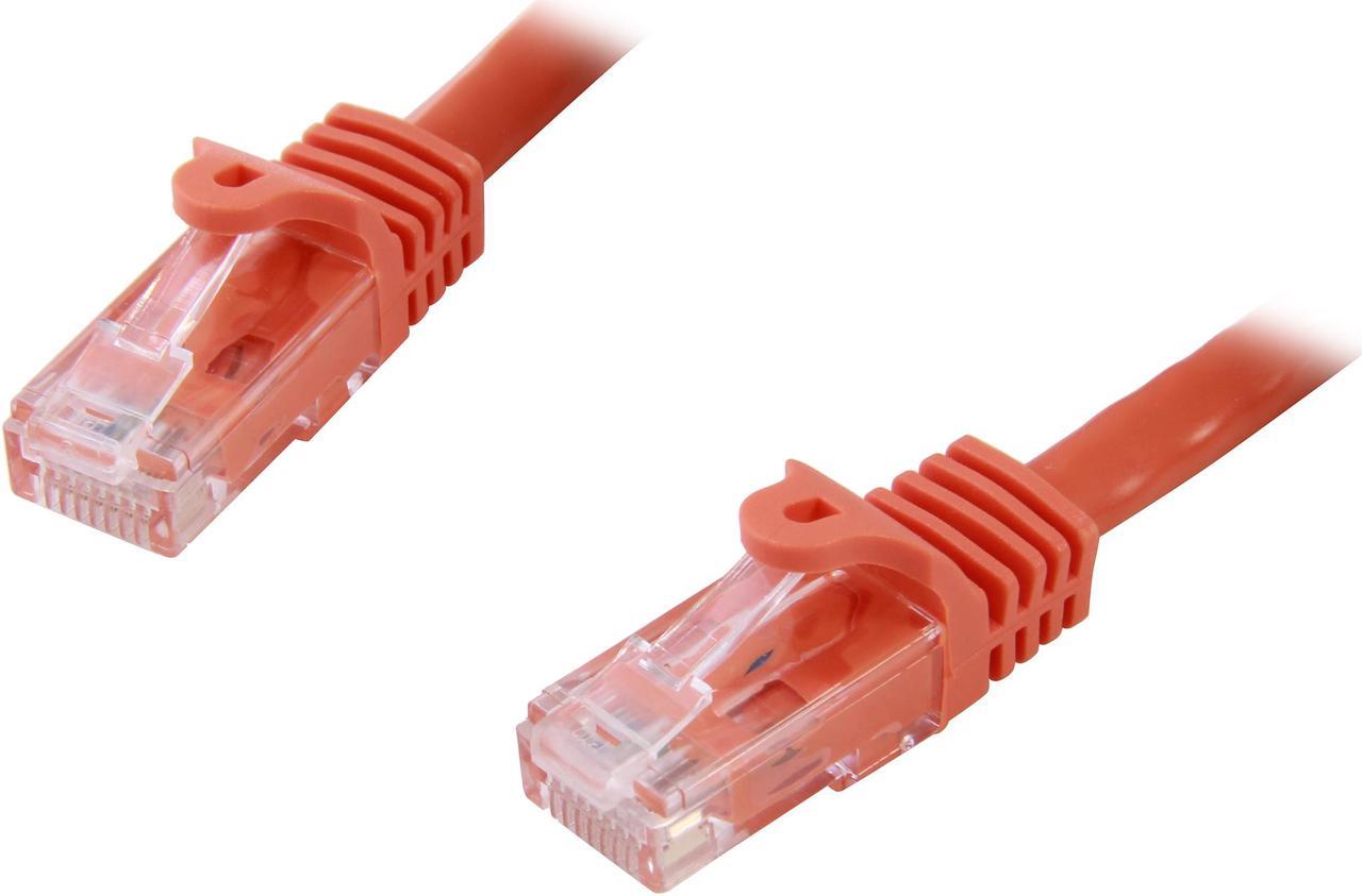 StarTech.com N6PATCH25OR 25 ft. Cat 6 Orange Snagless Cat6 UTP Patch Cable - ETL Verified