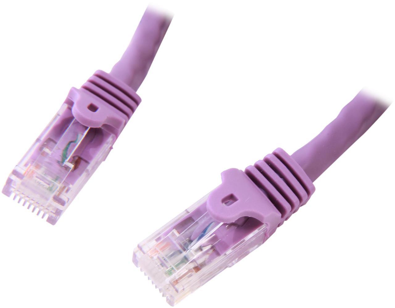 StarTech.com N6PATCH25PL 25 ft. Cat 6 Purple Snagless Cat6 UTP Patch Cable - ETL Verified