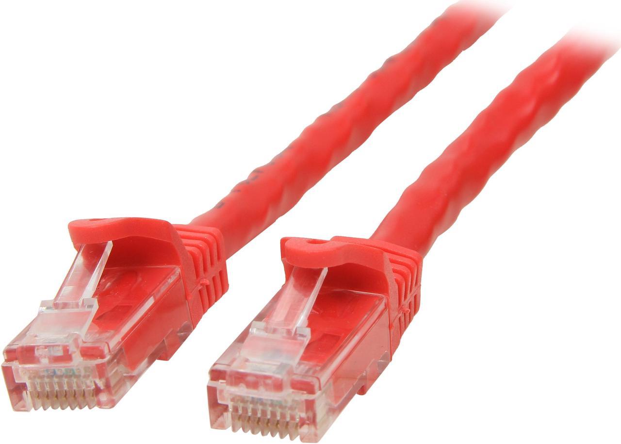 StarTech.com N6PATCH3RD 3 ft. Cat 6 Red Snagless Cat6 UTP Patch Cable - ETL Verified