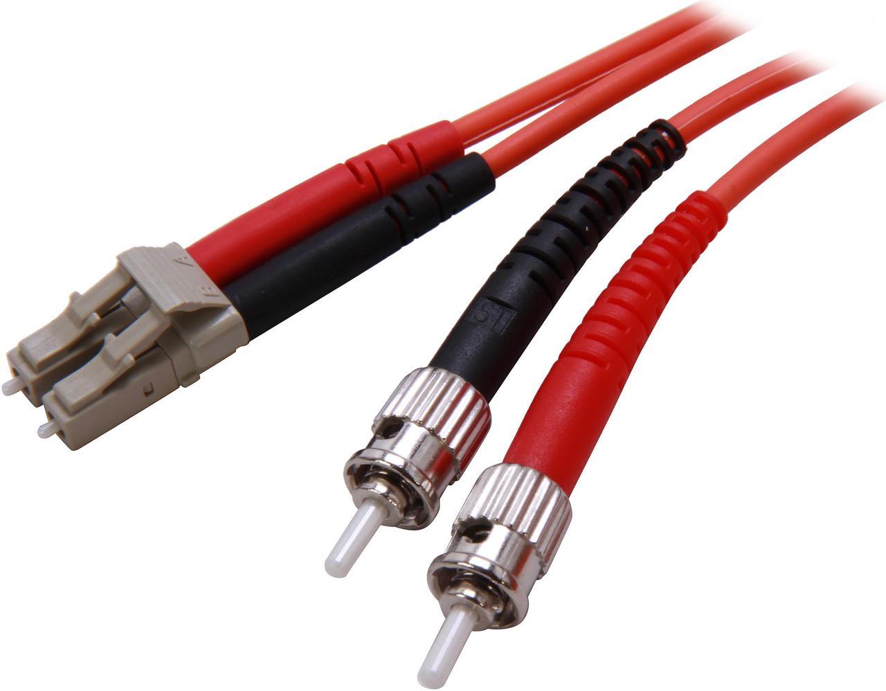 StarTech.com FIBLCST3 9.8 ft. Multimode 62.5/125 Duplex Fiber Patch Cable LC-ST