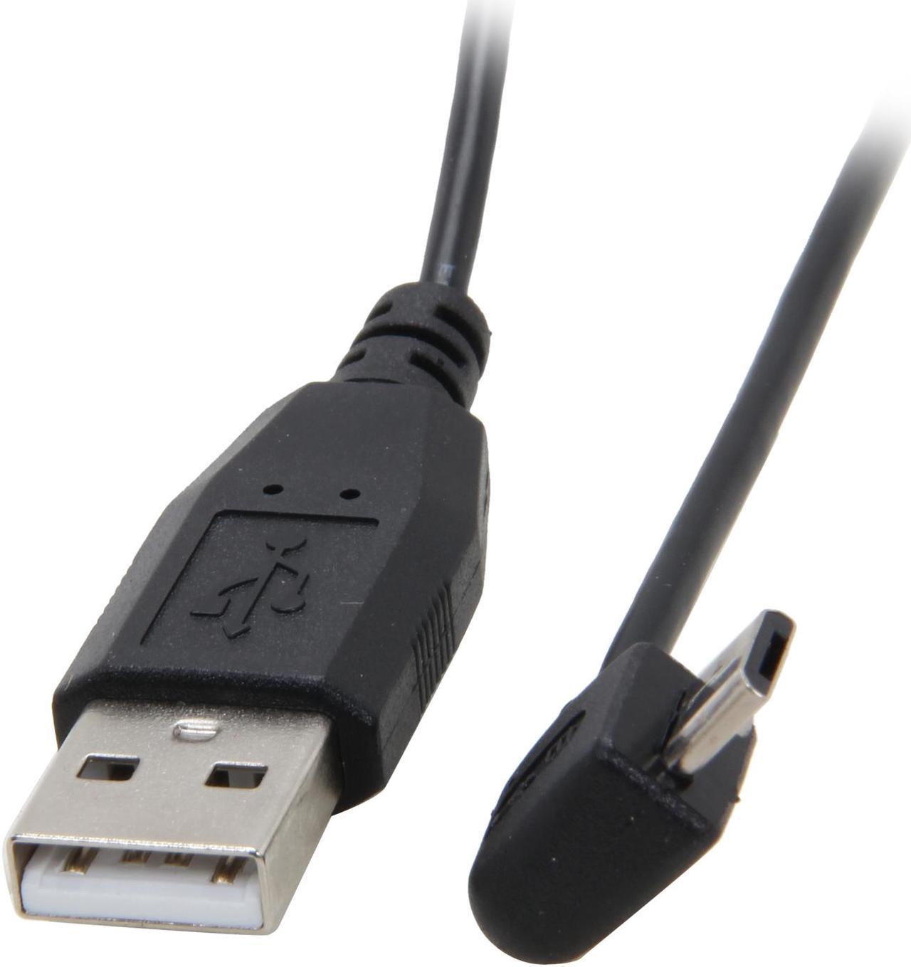 StarTech.com UUSBHAUB3LA 3 ft / 91cm Micro USB Cable - A to Left Angle Micro B - USB Type A - 90 Degree Micro-USB Type B (M) - Black