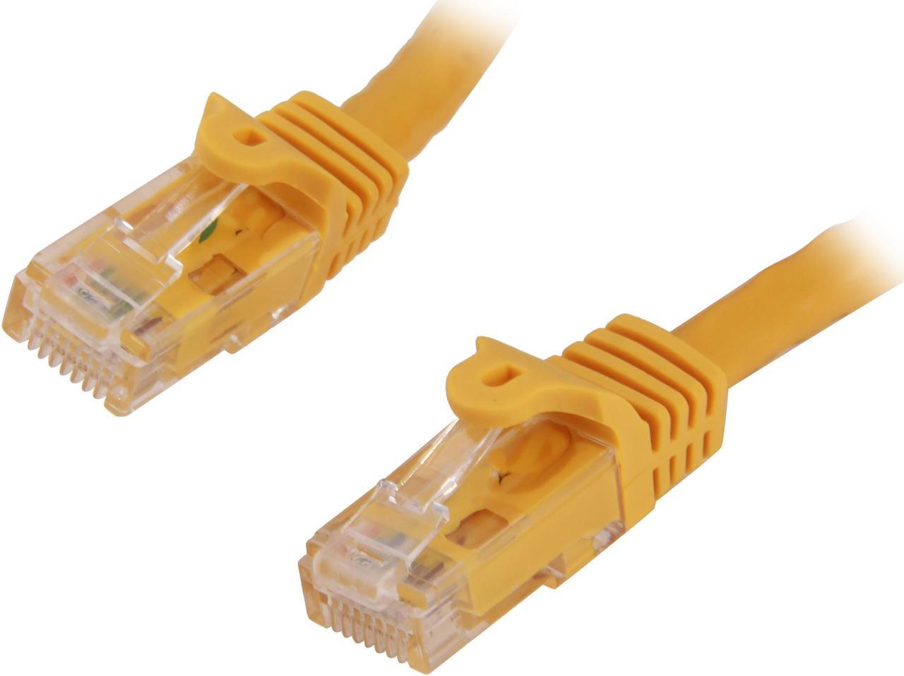 StarTech.com N6PATCH25YL 25 ft. Cat 6 Yellow Snagless Cat6 UTP Patch Cable