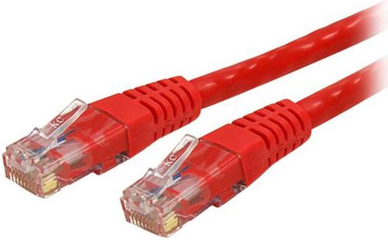 StarTech.com C6PATCH5RD 5 ft. Cat 6 Red Molded UTP Patch Cable ETL Verified