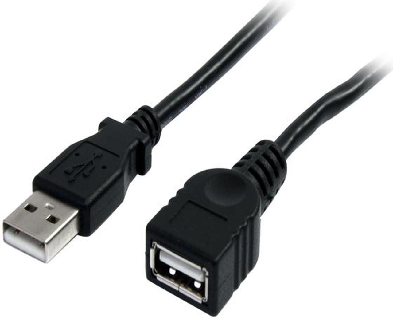 StarTech.com USBEXTAA3BK 3 ft Black USB 2.0 Extension Cable A to A - M/F - 3 ft USB A to A Extension Cable - 3ft USB 2.0 Extension cord