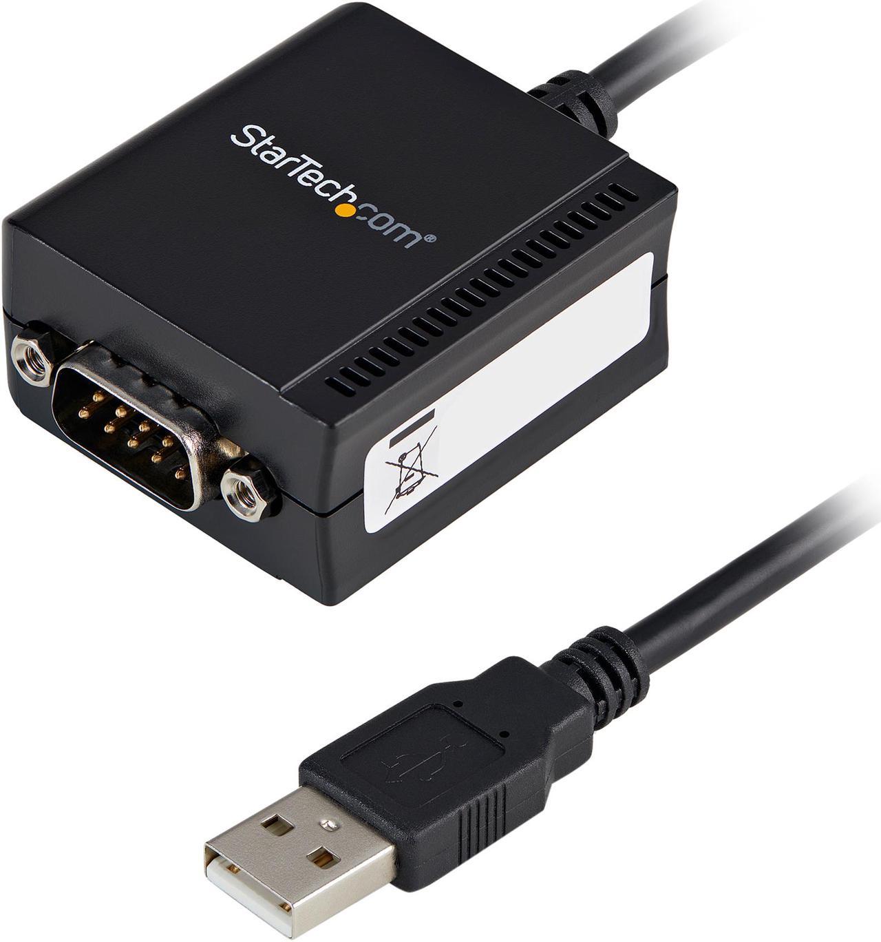 StarTech.com ICUSB2321F USB to Serial Adapter - 1 port - USB Powered - FTDI USB UART Chip - DB9 (9-pin) - USB to RS232 Adapter