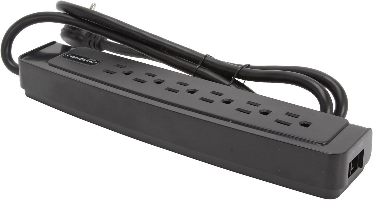 CyberPower CSP604T 4 Feet 6 Outlets 1350 joules Surge Suppressor