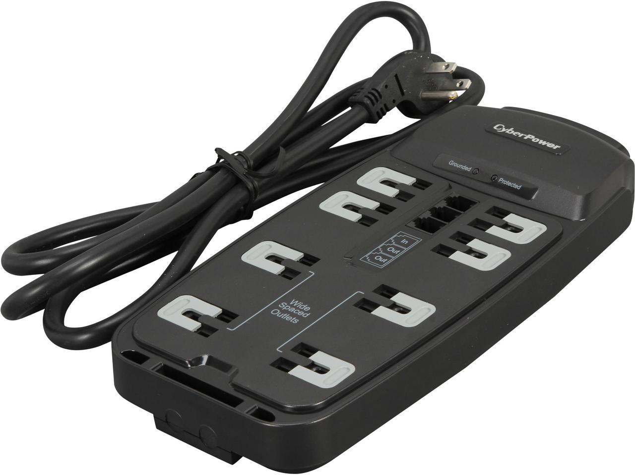 CyberPower CSP806T 6 Feet, 8 Outlets, 2250 Joules Surge Protector