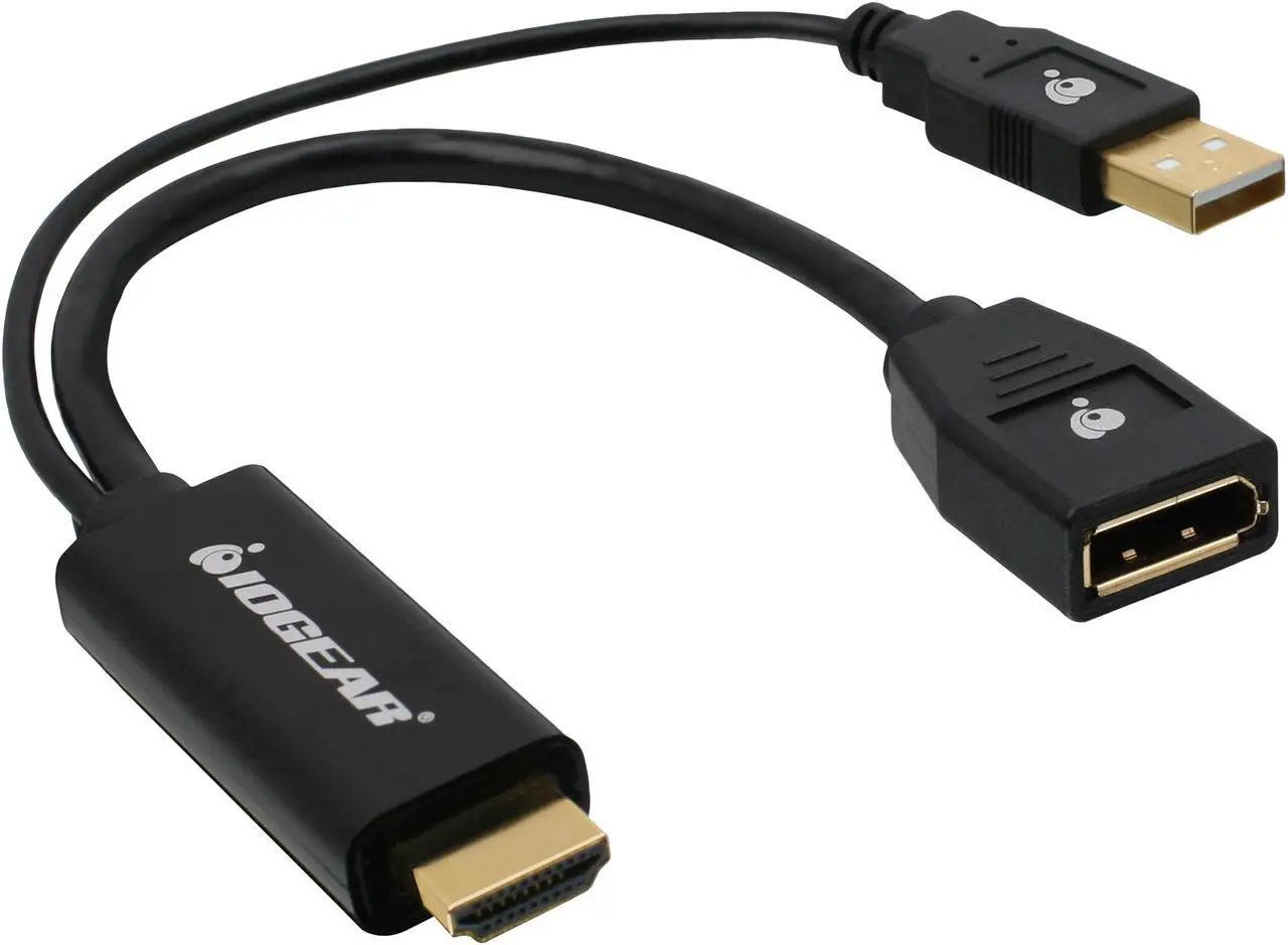 Alt view image 2 of 4 - IOGEAR GHDMDPF 4K 30Hz HDMI to DisplayPort Adapter