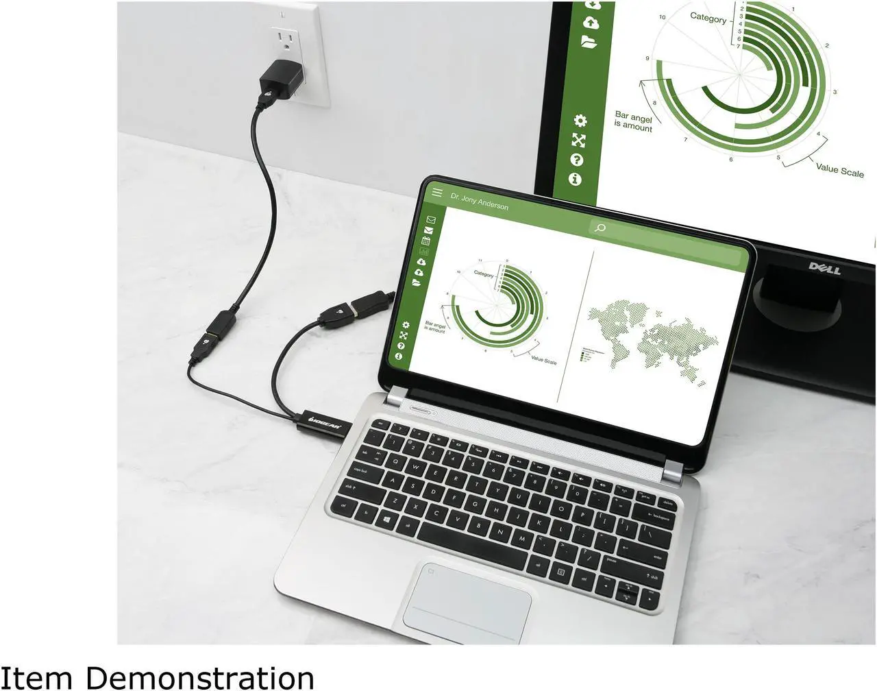 Alt view image 4 of 4 - IOGEAR GHDMDPF 4K 30Hz HDMI to DisplayPort Adapter