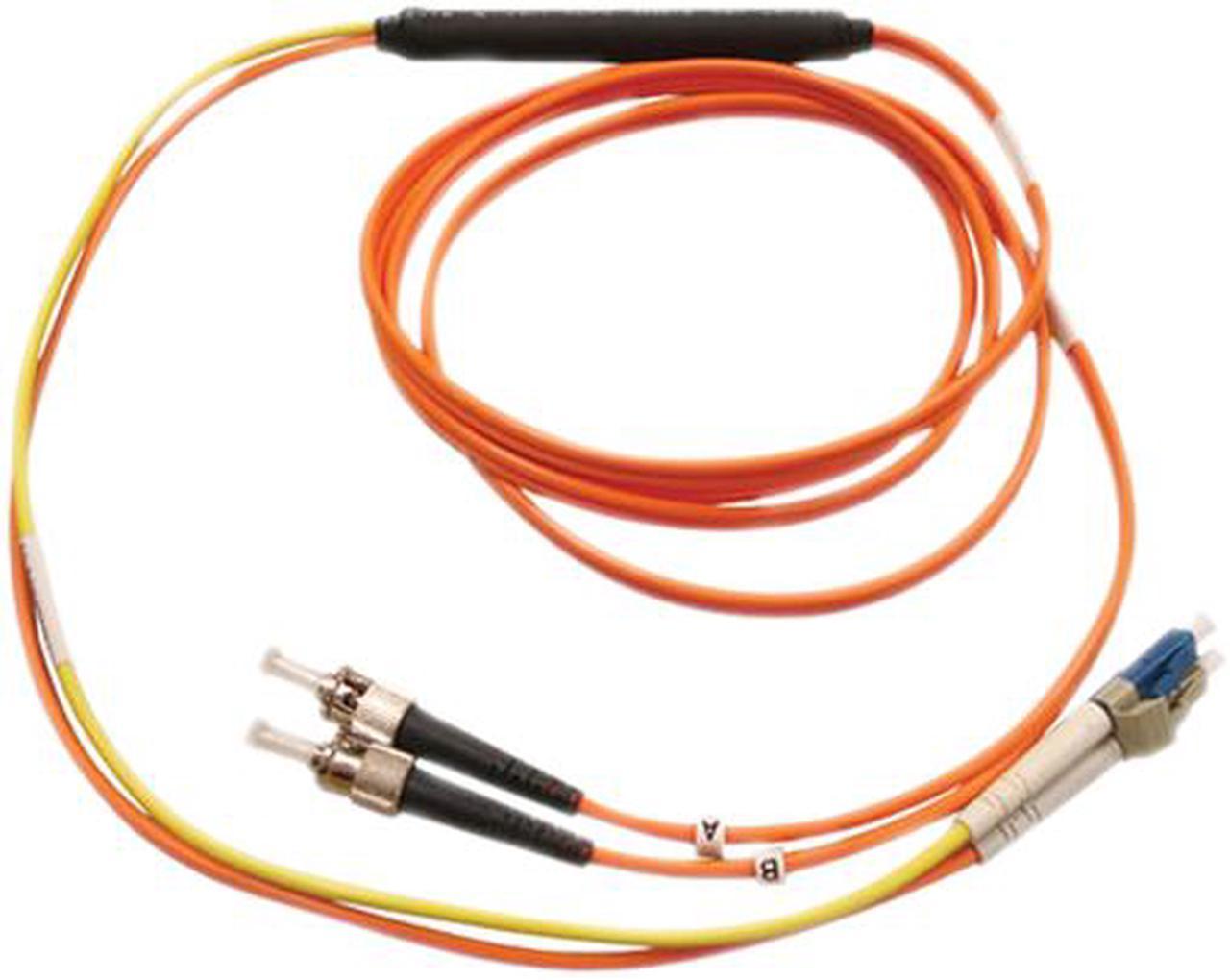 TRIPP LITE N422-01M 3 ft. Orange & Yellow Fiber Optic Mode Conditioning Patch Cable