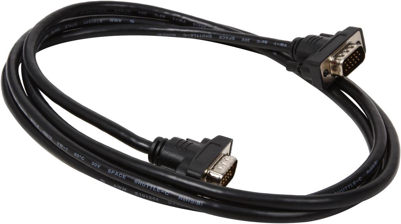 Alt view image 2 of 3 - Tripp Lite P502-006-SM 6 ft. SVGA/VGA Compact RGB Coax Monitor Cable ( HD15 M/M )