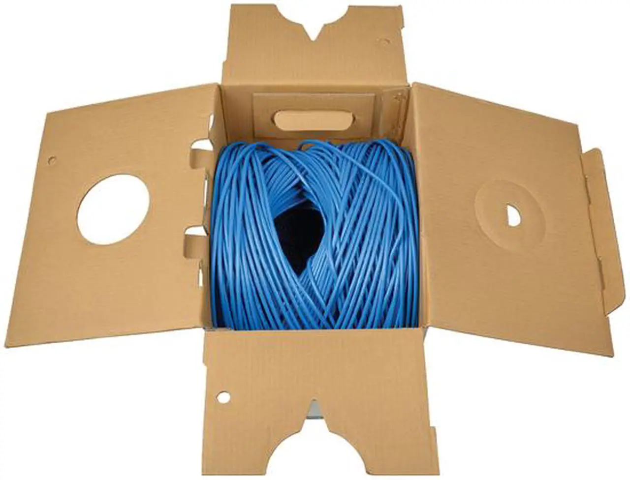 Alt view image 3 of 3 - Tripp Lite Cat 5/Cat5e  Bulk Solid-Core PVC Cable, 350 MHz, Blue, 1000 ft. (N022-01K-BL)