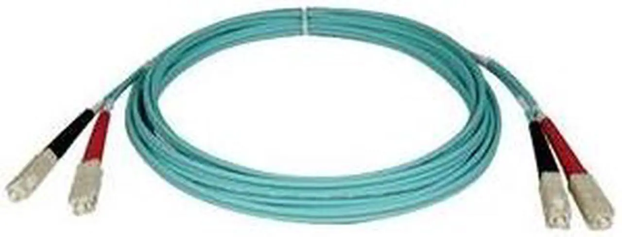 Main image of Tripp Lite	N806-02M	10Gb Duplex Multimode 50/125 OM3 LSZH Fiber Patch Cable (SC/SC) - Aqua, 2M (6-ft.)