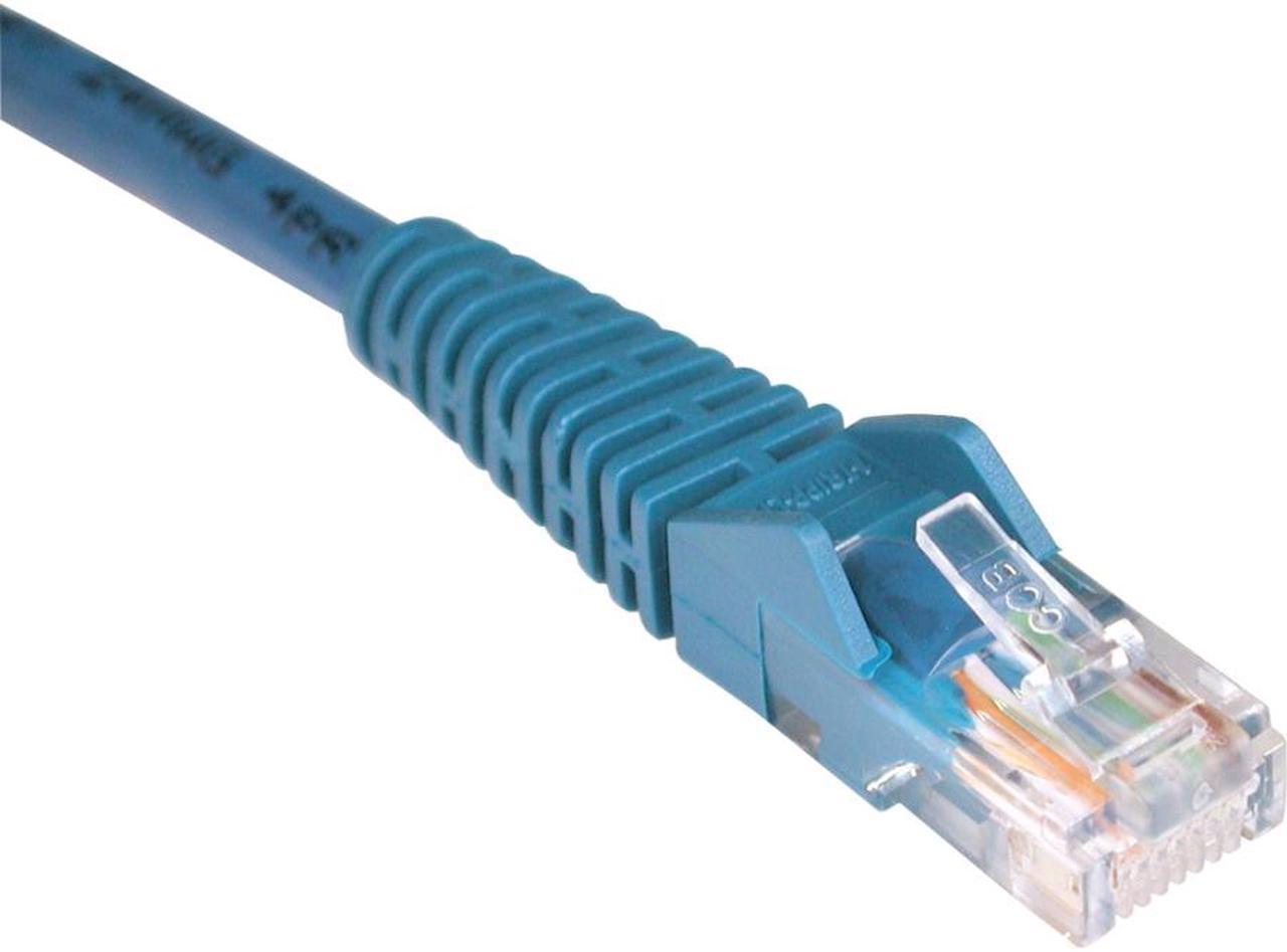 Tripp Lite 40-ft. Cat5e 350MHz Snagless Molded Cable (RJ45 M/M) - Blue