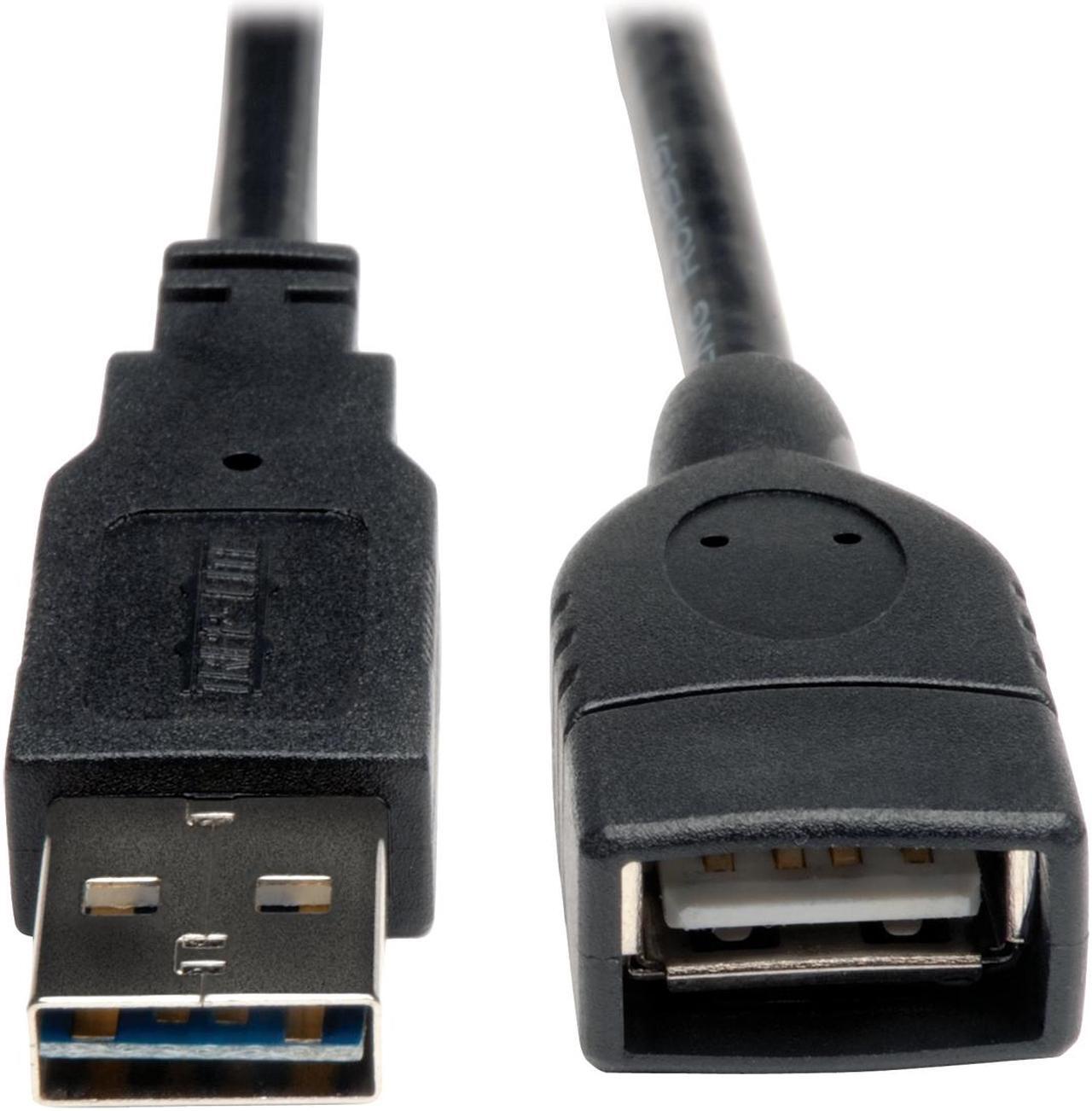 Alt view image 2 of 2 - Tripp Lite Universal Reversible USB 2.0 A-Male to A-Female Extension Cable - 6ft