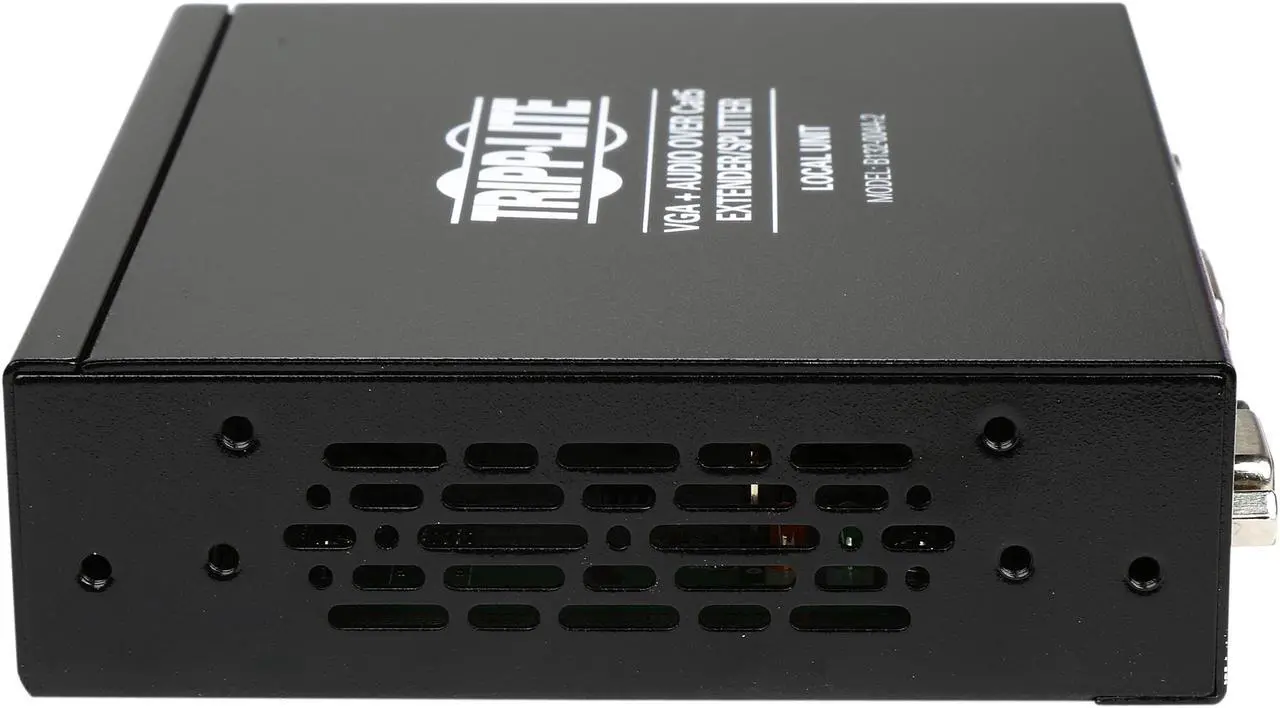 Alt view image 6 of 6 - Tripp Lite B132-004A-2 4-Port VGA + Audio over Cat5 Cat6 Extender Splitter Transmitter TAA