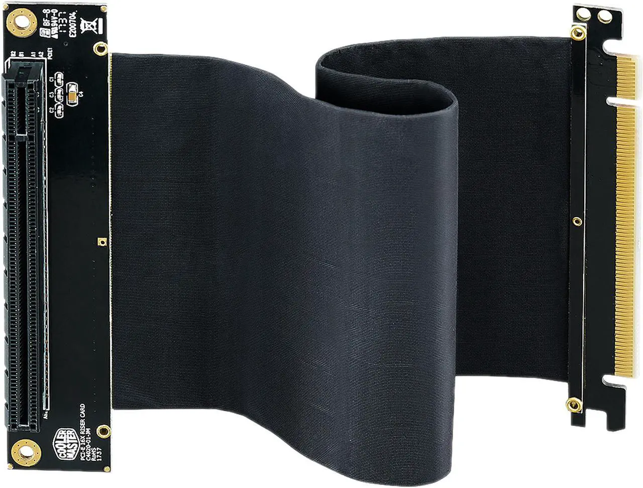 Alt view image 3 of 4 - Cooler Master Accessory: Universal Riser Cable, Vertical Graphic Connection, PCI-E 3.0 x 16, 200mm Length