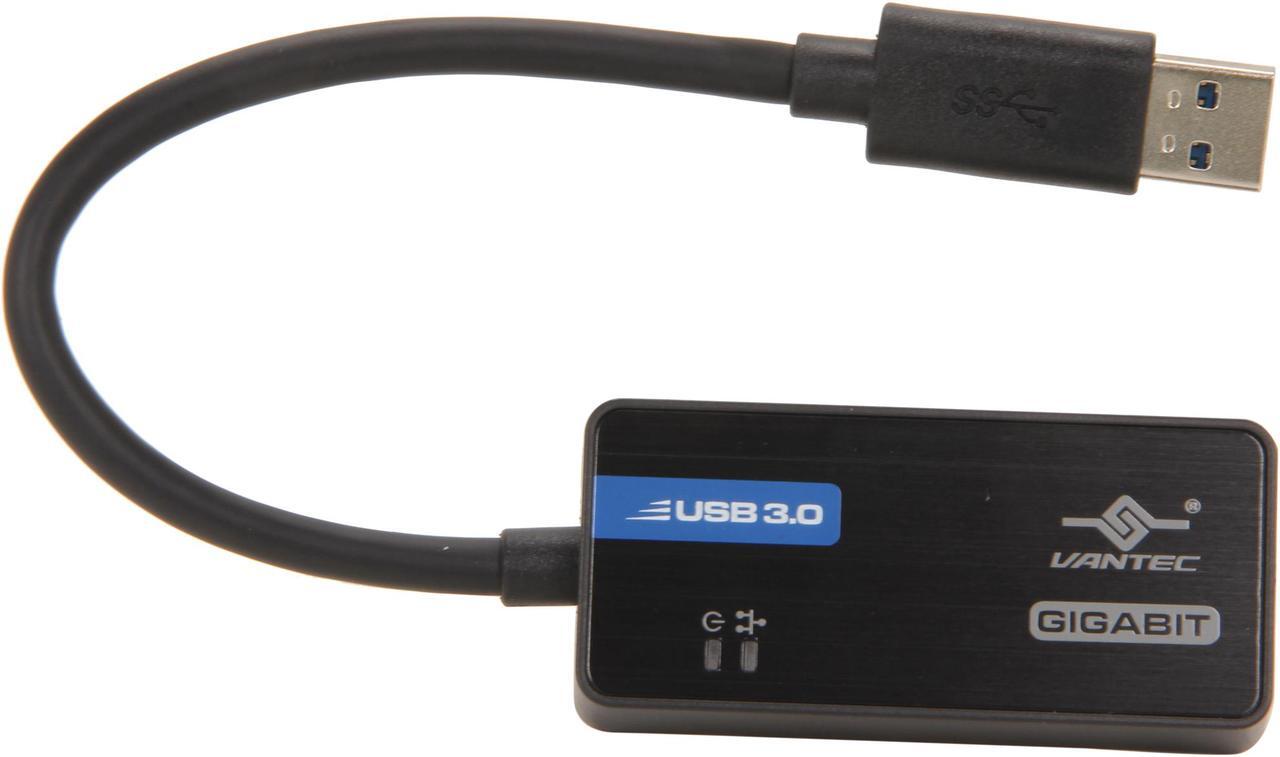 Alt view image 2 of 4 - Vantec CB-U300GNA USB 3.0 to Gigabit Ethernet Adapter - USB to RJ45- USB 3.0 Gigabit Adapter - USB 3.0 to Ethernet - USB 3.0 Adapter