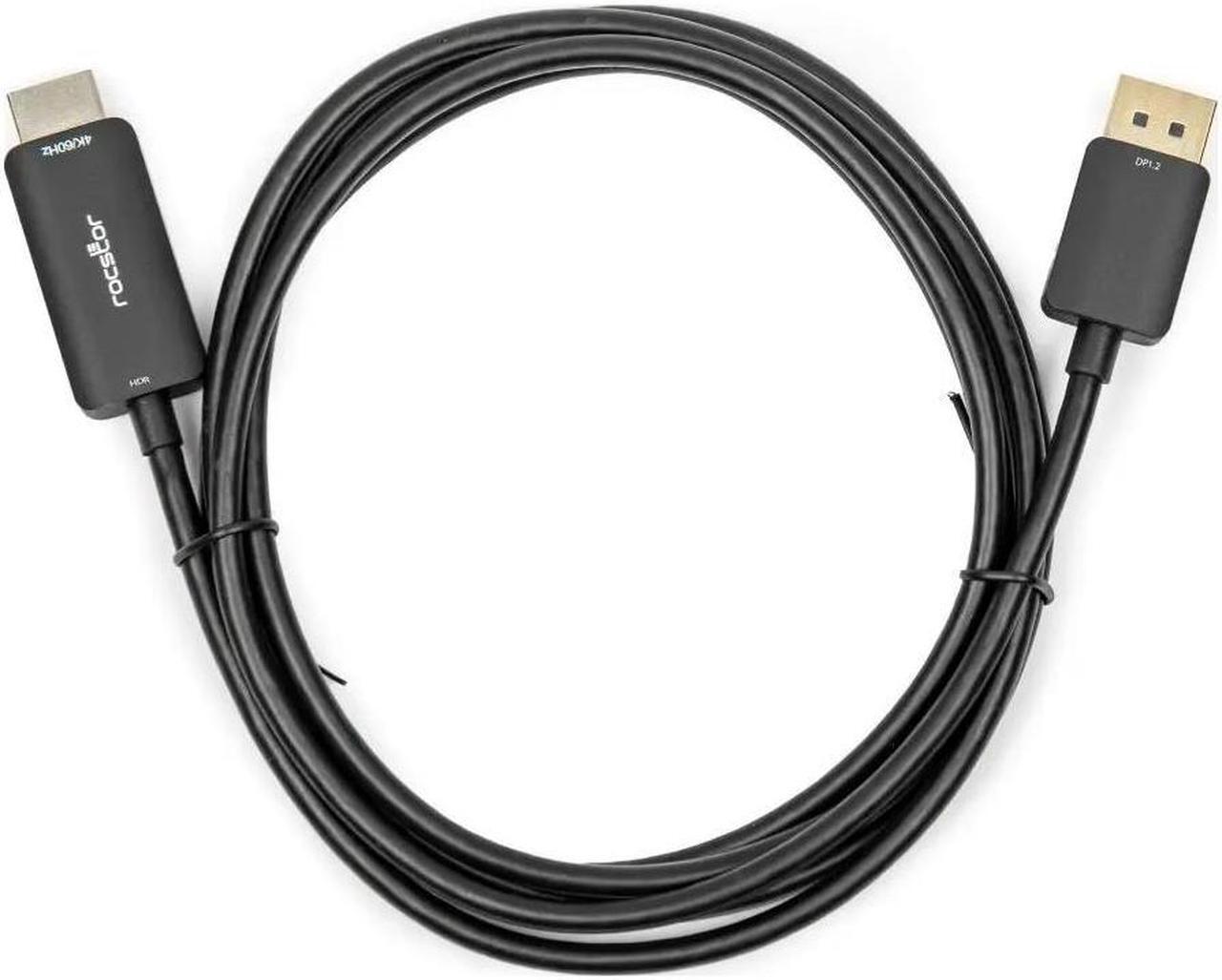 Alt view image 2 of 4 - DisplayPort to HDMI 4K Active Cable-6ft Premium 6ft (1.8m) DisplayPort to HDMI Active Cable Adapter Converter M/M - DP w/ Latches to HDMI DisplayPort 1.2 to HDMI 4K x 2K @ 60Hz