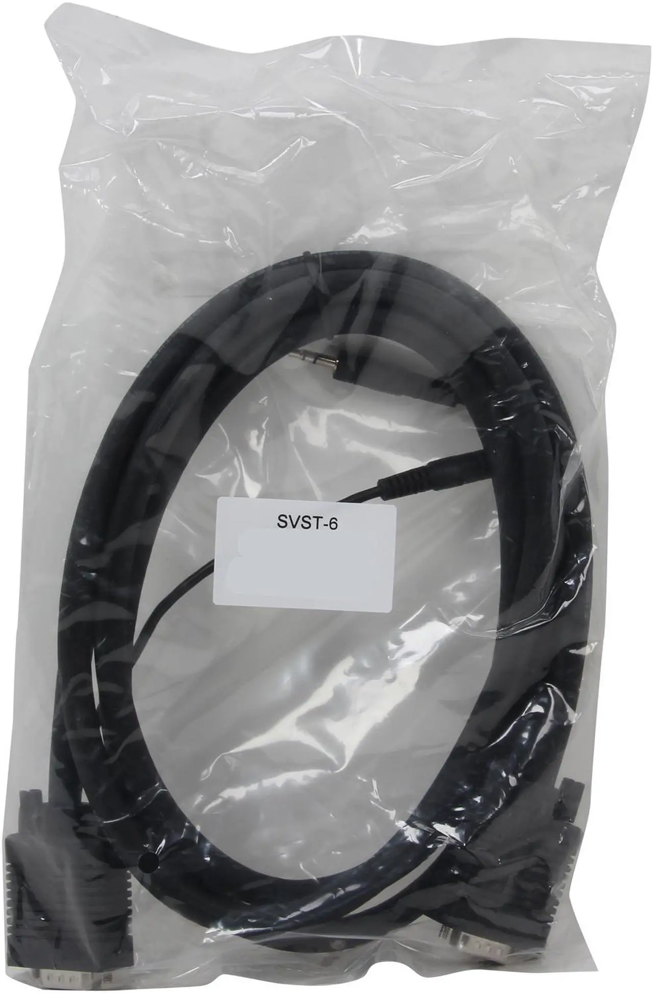 Alt view image 3 of 3 - BYTECC SVST-6 6 ft. SVGA w/3.5mm Stereo male to male Cable