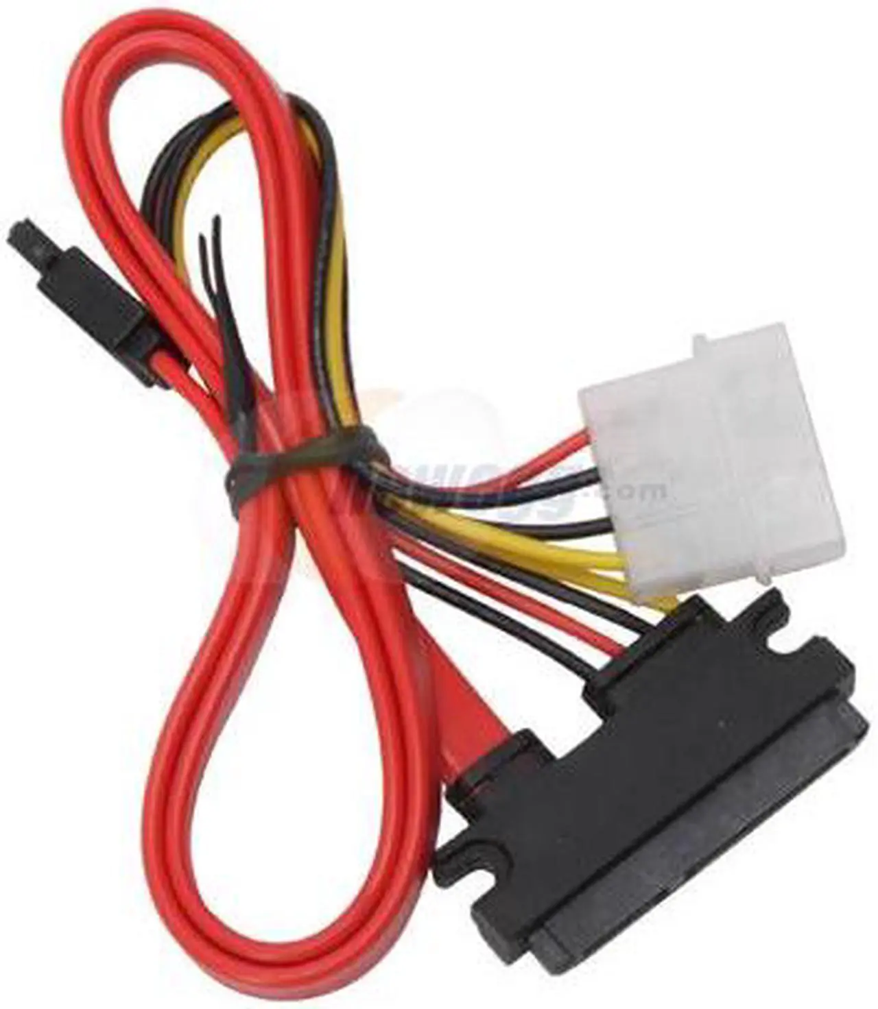 Alt view image 2 of 3 - BYTECC SATA-SP118 1.5 ft. Sata and Sata Power 7+15pin Cable, for Sata HDD, Sata OD