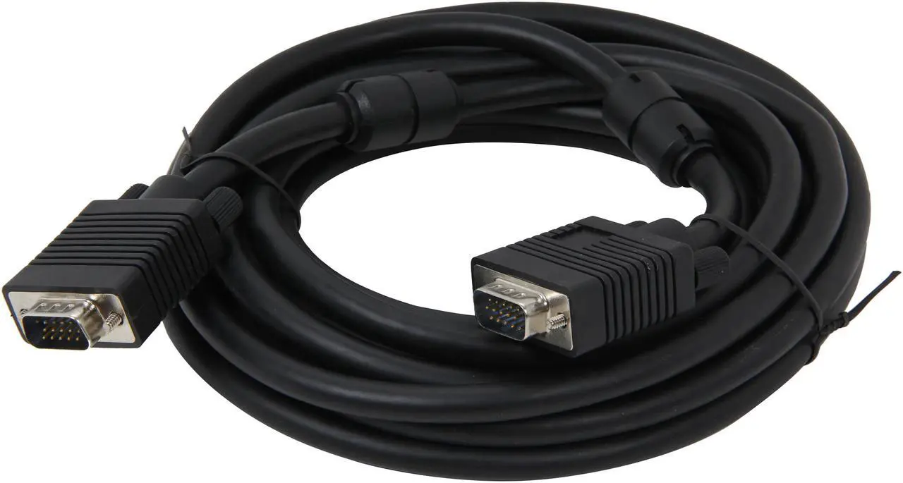 Alt view image 2 of 3 - BYTECC VGA-15 15 ft. VGA Male to VGA Male Cable with Ferrites