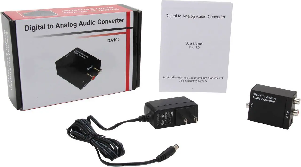 Alt view image 6 of 6 - BYTECC DA100 Digital to Analog Audio Converter