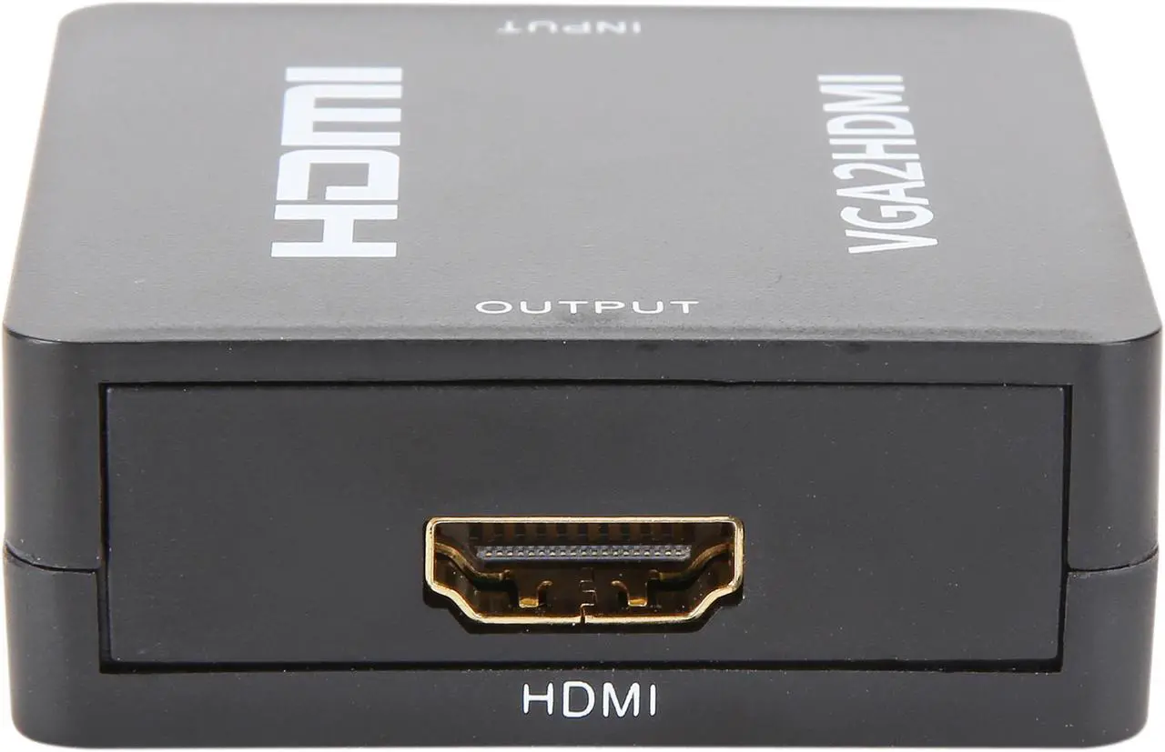 Alt view image 4 of 5 - BYTECC HM106N VGA to HDMI, GANA 1080P Full HD Mini VGA to HDMI Audio Video Converter Adapter Box With USB Cable and 3.5mm Audio Port Cable Support HDTV for PC Laptop Display Computer Mac Projector