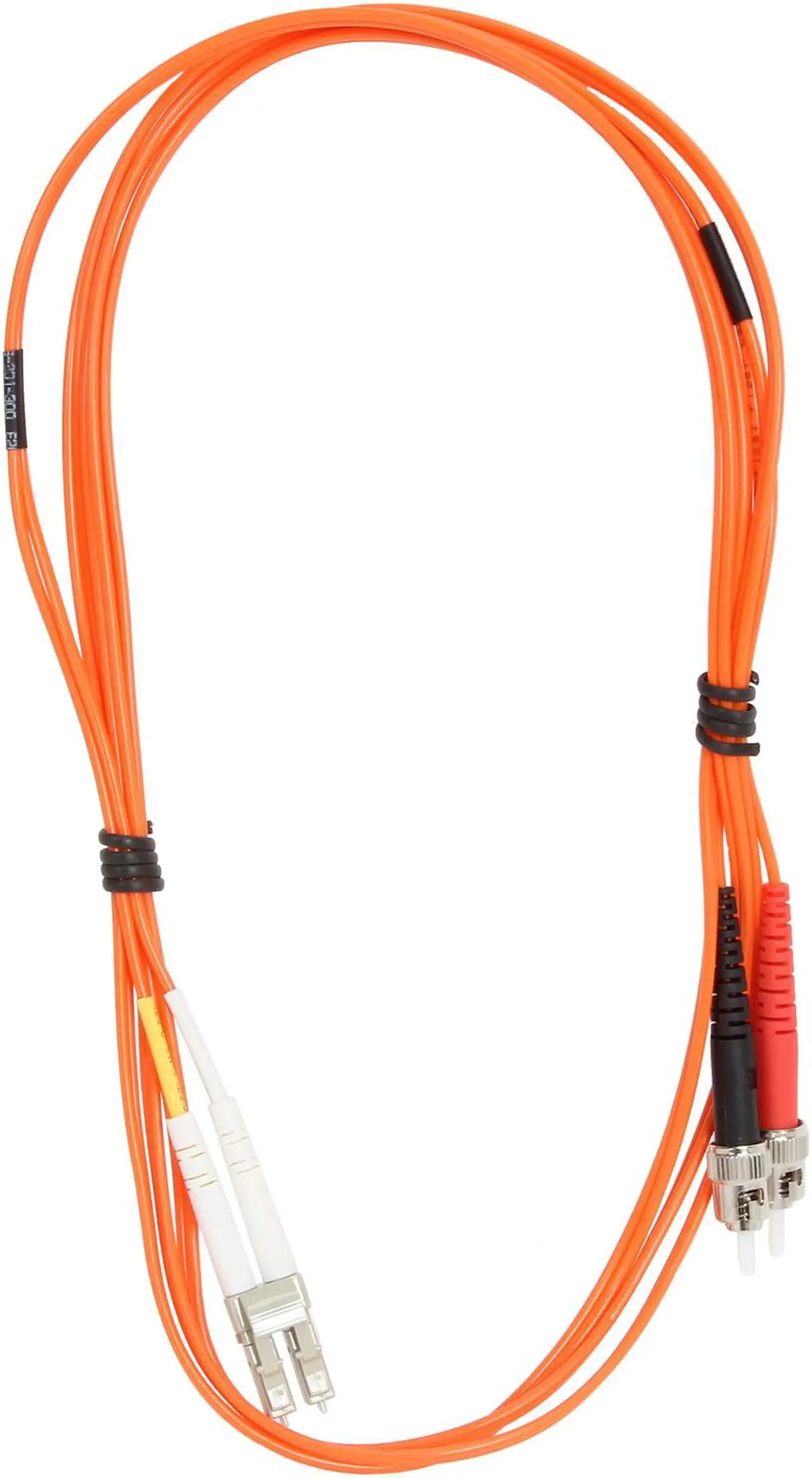 Alt view image 2 of 3 - C2G 33164 OM1 Fiber Optic Cable - LC-ST 62.5/125 Duplex Multimode PVC Fiber Cable, Orange (6.6 Feet, 2 Meters)