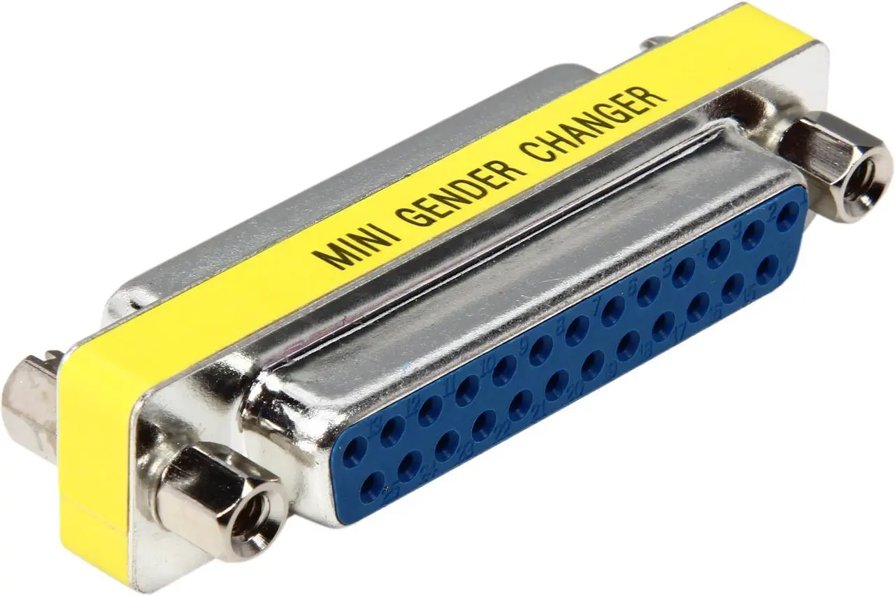Alt view image 2 of 3 - C2G 02774 DB25 F/F Mini Gender Changer (Coupler)