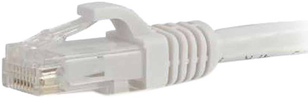 C2G 27168 Cat6 Cable - Snagless Unshielded Ethernet Network Patch Cable, White (125 Feet, 38.1 Meters)