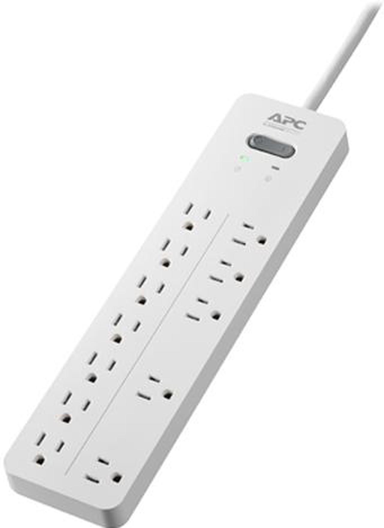 APC 12-Outlet Surge Protector, SurgeArrest Home / Office - White  (PH12W)