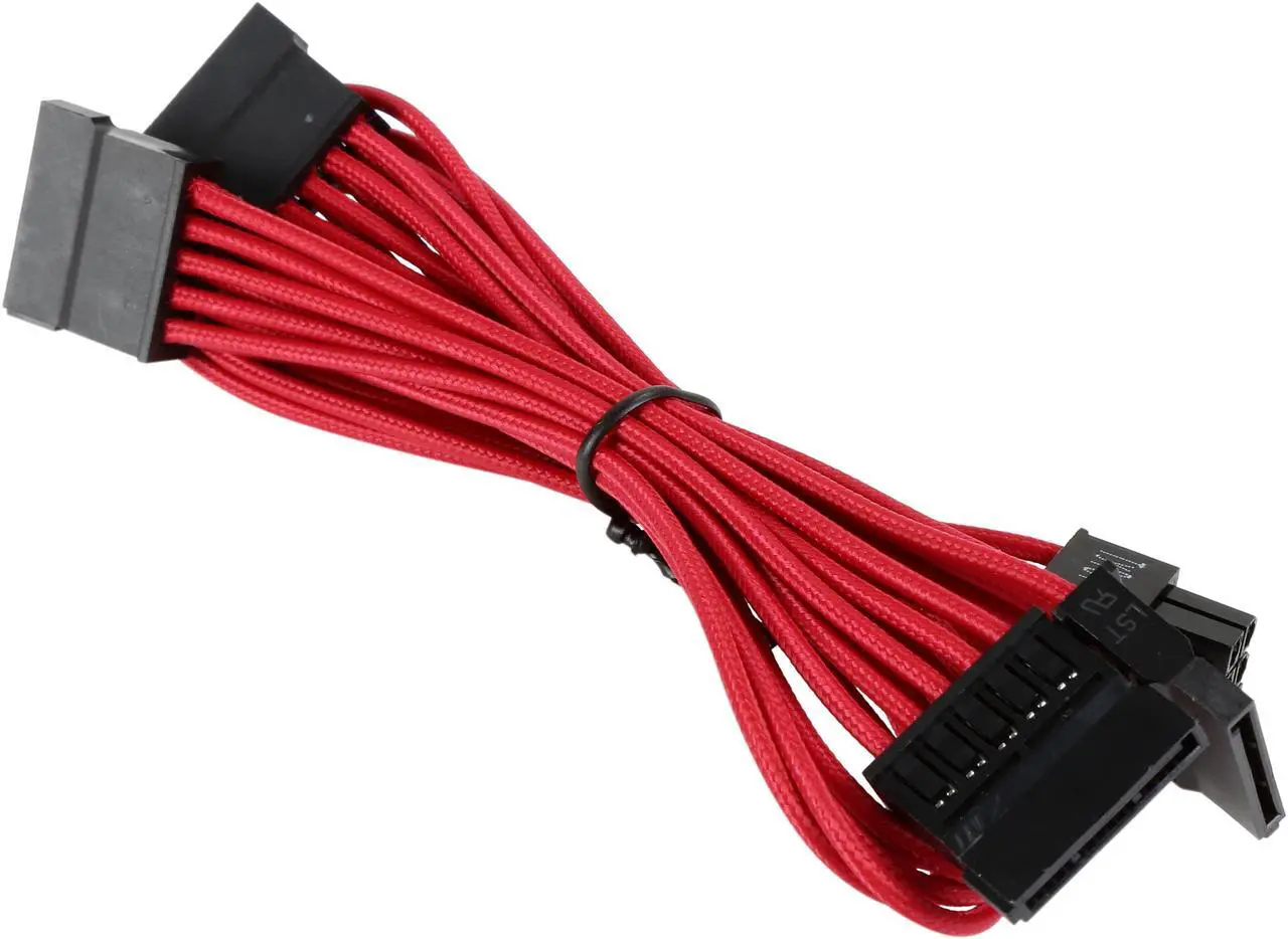 Alt view image 2 of 3 - Corsair CP-8920187 2.46 ft. (0.75m) Premium Individually Sleeved SATA Cable, Type 4 (Generation 3)