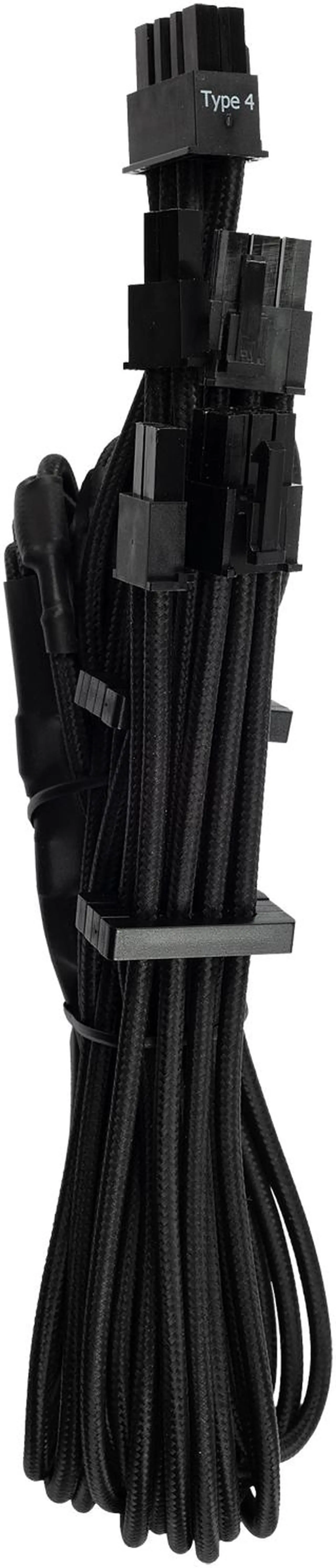 Alt view image 3 of 14 - Corsair CP-8920222 Premium Individually Sleeved PSU Cables Pro Kit Type 4 Gen 4 - Black