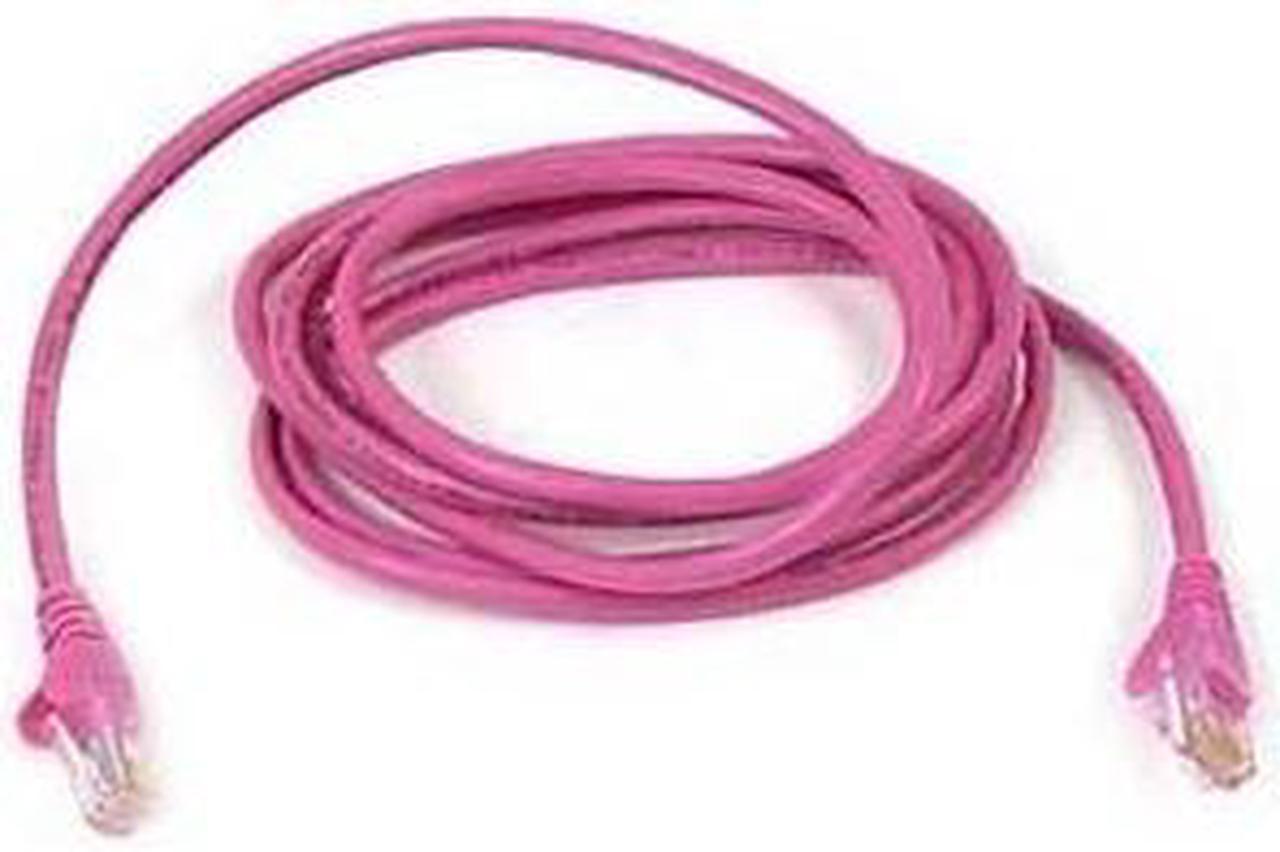 BELKIN A3L980-06-PNK-S 6 ft. CAT6 Ethernet Patch Cable Snagless, RJ45, M/M - Pink