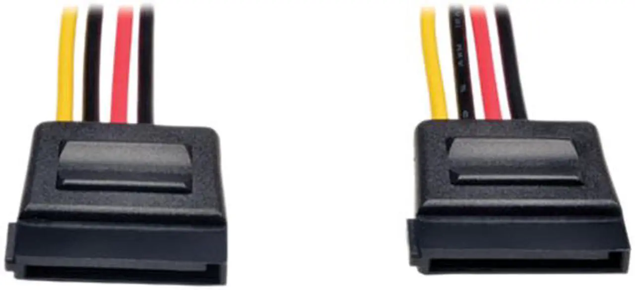 Alt view image 3 of 3 - Tripp Lite Model P946-12N-2P15 12" Serial ATA (SATA) Dual Power Adapter Y Cable (LP4 4pin to 2x 15pin SATA) Female to Male