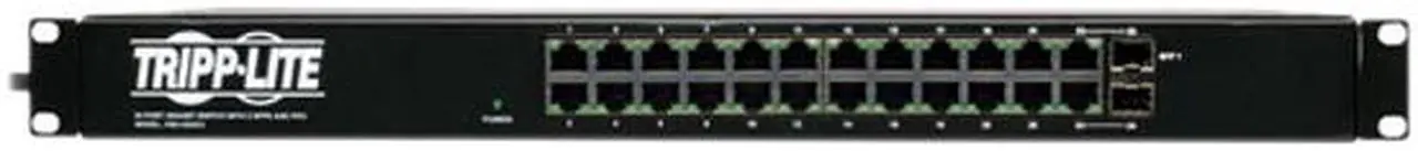 Alt view image 2 of 7 - Tripp Lite 24 Port Gigabit Ethernet Switch with 12 Outlet PDU, 2 SFP Ports (NSU-G24C2)