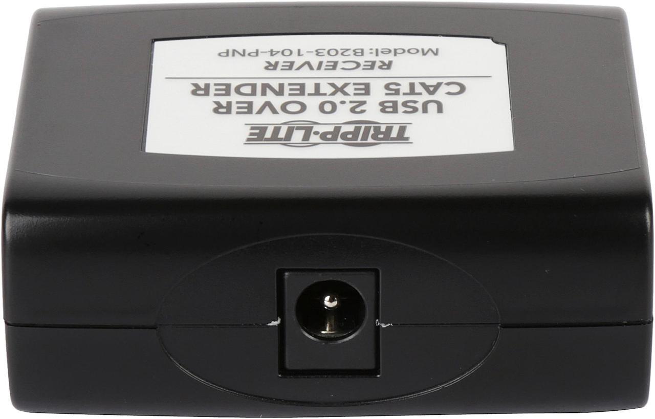 Alt view image 4 of 8 - Tripp Lite 4-Port USB 2.0 over Cat5/Cat6 Extender Hub Kit, Transmitter & Receiver, Hi-Speed USB-A Up to 164 ft. (B203-104-PNP)