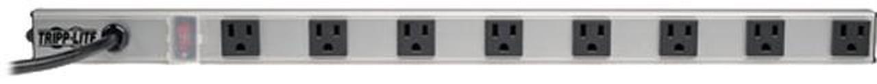 TRIPP LITE PS2408RA 8 Outlets Power Strip 120V Input Voltage 1800 W Maximum Power 15 ft. Cord Length